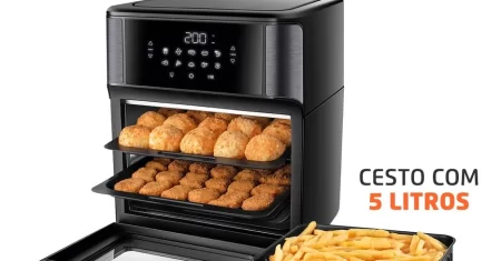 Review Completo: Fritadeira Air Fryer Mondial Oven 12L AFO-12L-BG Preta