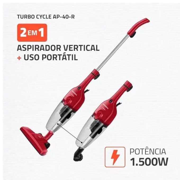 Aspirador de Pó Mondial Turbo Cycle 1500W AP-40-R Vale a Pena