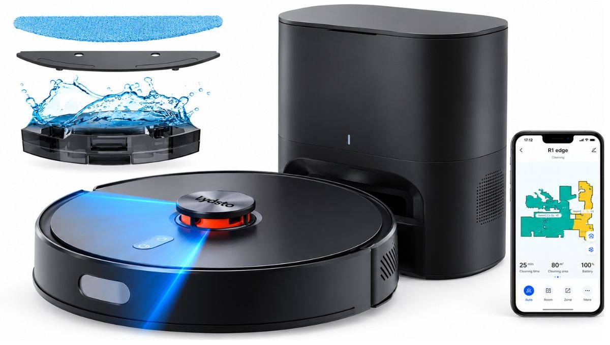 Robô Aspirador com Base Autolimpante