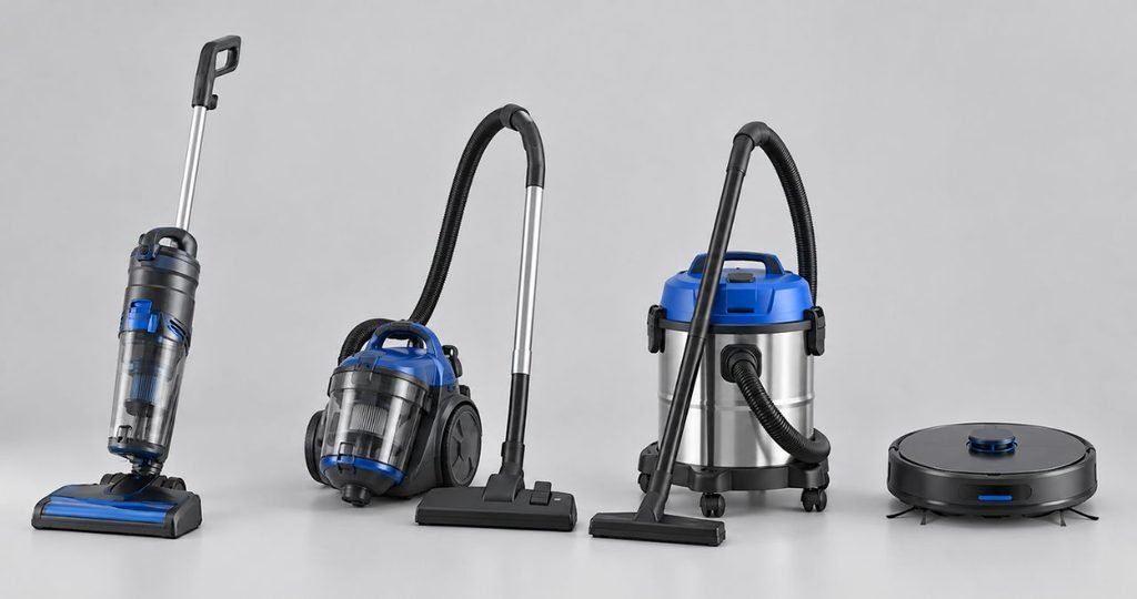 Aspirador Philco: Guia Completo com Modelos, Potência, Filtros e Como Escolher o Ideal em 2026 3 Tipos de aspirador Philco vertical, convencional, pó e água e robô